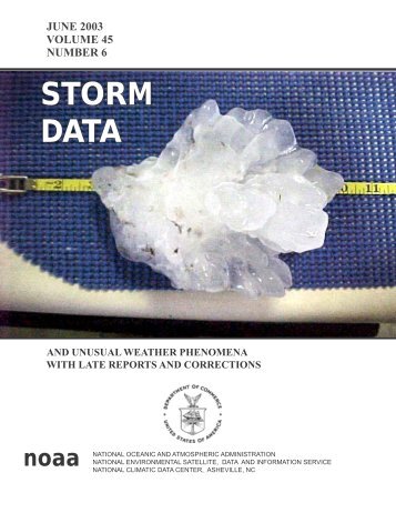 Storm Data and Unusual Weather Phenomena - CIG