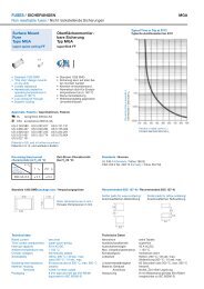 FUSES / SICHERUNGEN MGA Non resettable fuses / Nicht ...