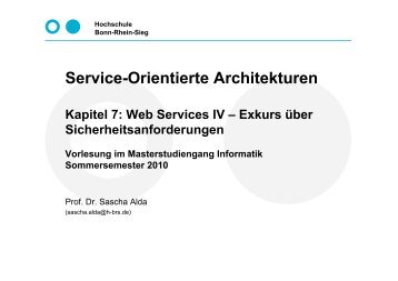 Service-Orientierte Architekturen - Sascha-alda.de
