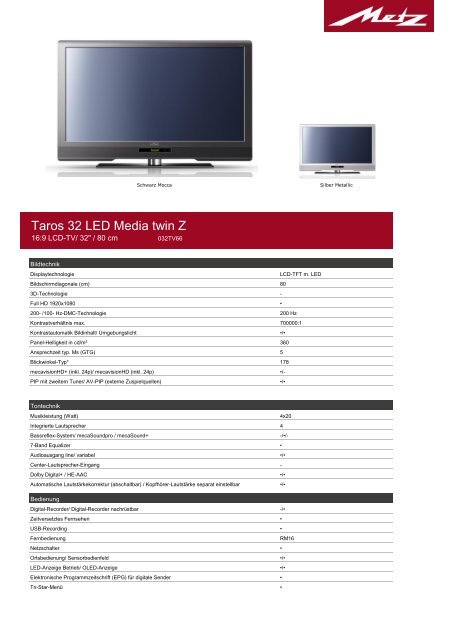 Taros 32 LED Media twin Z - Metz