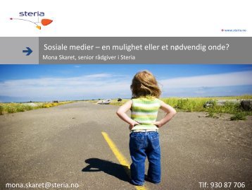 Sosiale medier â en mulighet eller et nÃ¸dvendig onde? - Energi Norge