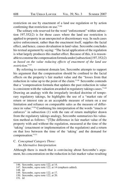 Through a Glass Darkly: Measuring Loss Under ... - Land Use Law