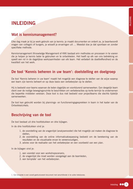 Kennis beheren in uw team. Analyserooster en verbeterplan - Fedweb