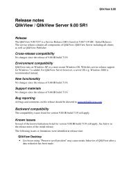 Release notes QlikView / QlikView Server 9.00 SR1 - Wipfli