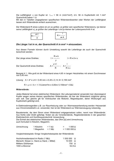 1. Was ist Elektrizität? - bei Caleidoscope