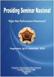 Prosiding Seminar Nasional “Eight Star Performance Pharmacist”