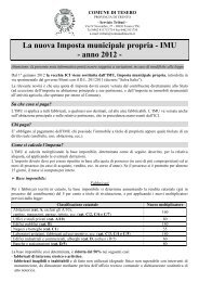 NOTA INFORMATIVA IMU 2012 - Comune di Tesero