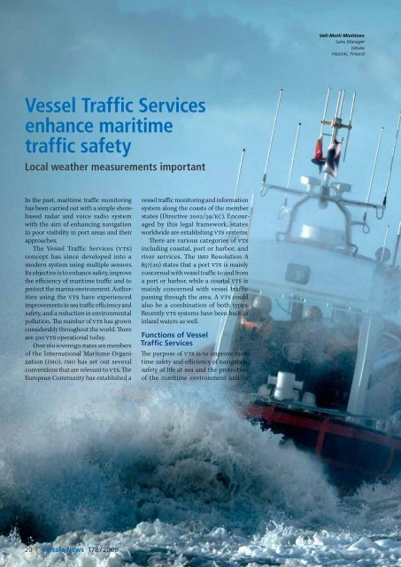 Vessel Traffic Services enhance maritime traffic safety - Vaisala