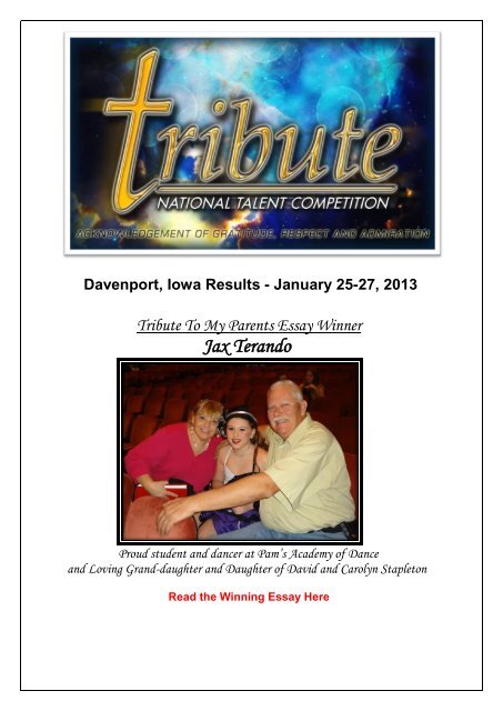 Davenport, Iowa - Tribute National Talent