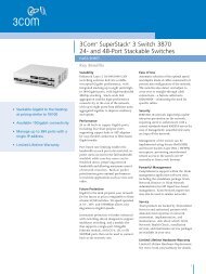 3Com SuperStack 3 Switch 3870 24- And 48