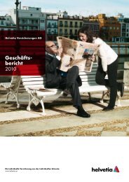 Geschäftsbericht 2010 - Helvetia