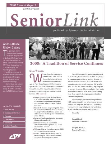 2008: A Tradition of Service Continues - Seabury Resources for Aging