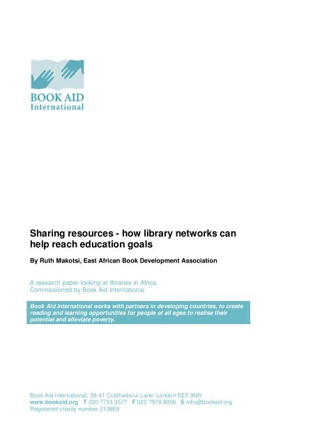 Sharing resources - how library networks can help reach education ...