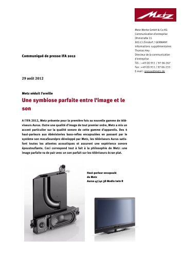 Une symbiose parfaite entre l'image et le son - Metz