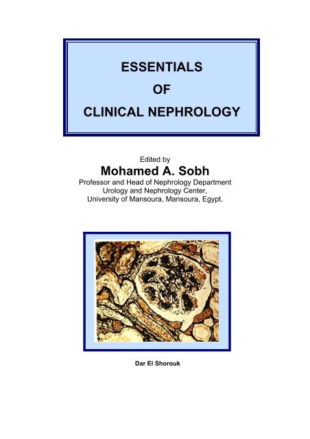 Essentials of Clinical Nephrology (Shorouk Press, Cairo, 2000, ISBN ...