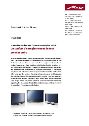 Un confort d'enregistrement de tout premier ordre - Metz