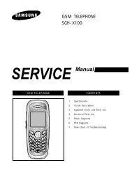 Samsung SGH-X100 service manual