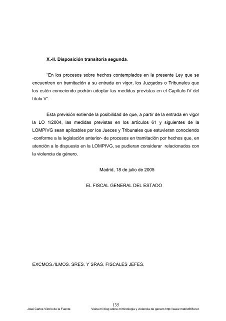 Circular 4 /2005, de la Fiscalia General del Estado ... - Matrix666