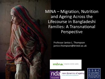 MINA - New Dynamics of Ageing