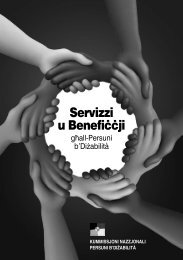 Servizzi u BenefiÃ§Ã§ji - National Commission Persons with Disability