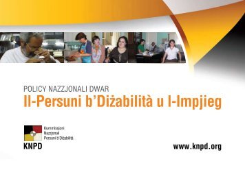 Policy Nazzjonali dwar Il-Persuni b'DiÎ©abilitÃ  u l-Impjieg KNPD