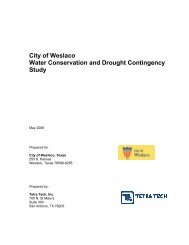 City of Weslaco Water Conservation and Drought Contingency Study