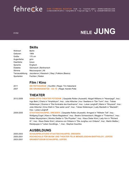 NELE JUNG - Fehrecke