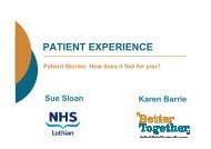 Patient Experience how does it feel for you - Quality Improvement Hub