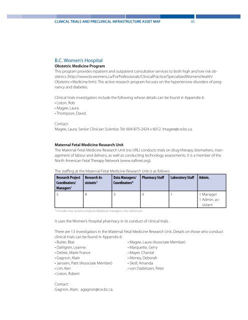 Clinical Trials and Preclinical Infrastructure Asset Map - Life Sciences