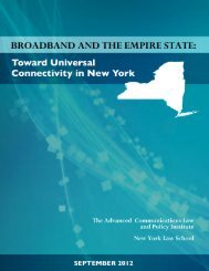 ACLP Report - NYS Broadband - New York State