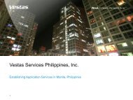 Vestas Services Philippines, Inc. - IDG