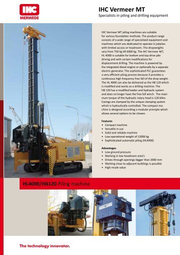 IHC Vermeer MT - AGD Equipment