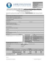 Sub Account Opening Form for a Company or Other Body Corporate