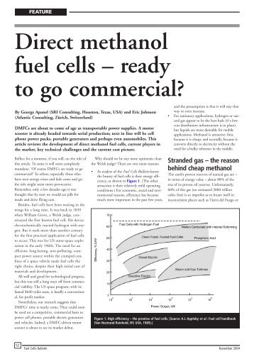 Direct methanol fuel cells â ready to go commercial?