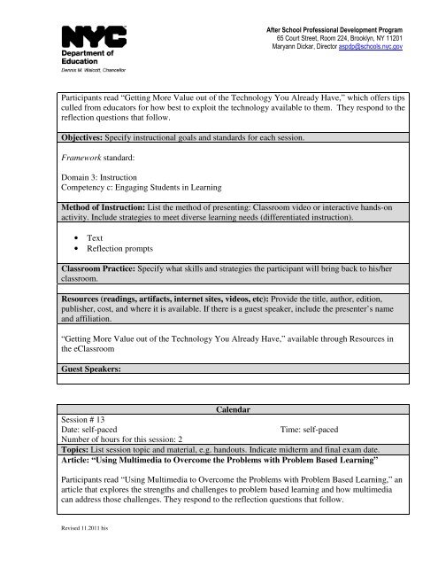 Course Syllabus Template All Courses = 36 Hours ... - default