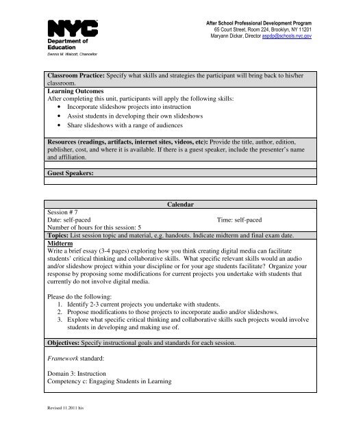 Course Syllabus Template All Courses = 36 Hours ... - default