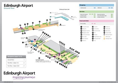 Edinburgh Airport terminal map