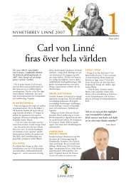 Carl von LinnÃ© firas Ã¶ver hela vÃ¤rlden - Svenska LinnÃ©sÃ¤llskapet