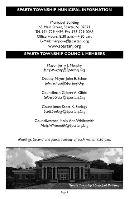 Sparta Directory Revised.qxd - Sussex County Chamber of Commerce