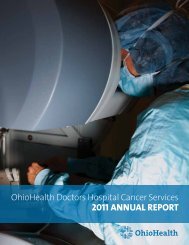 2011 AnnuAl RepoRt - OhioHealth