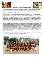 The History of Lacrosse in North Florida Part I - Free Sports Team ...