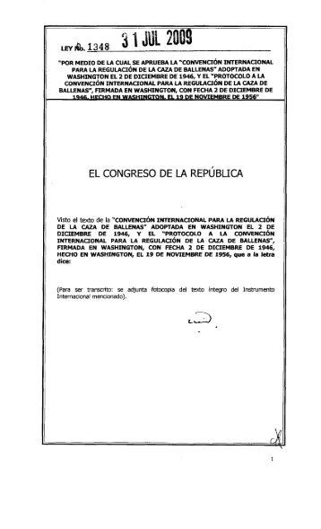 Ley 1348 de 2009 - Presidencia de la RepÃºblica