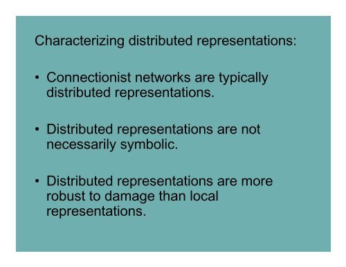 Connectionism and LOT