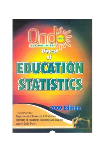 Digest of Education Statisitcs (2009) - National Bureau of Statistics