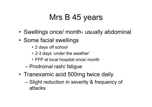 Current issues in Hereditary Angioedema (HAE) - Ipopi