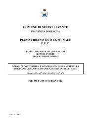 COMUNE DI SESTRI LEVANTE PIANO ... - Regione Liguria