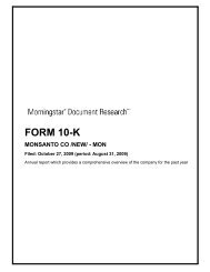 form 10-k monsanto co /new