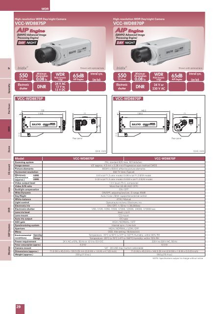 Sanyo CCTV Catalogue 2010 - Use-IP