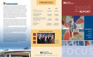 REPORT FINANCIALS - Hendricks Regional Health