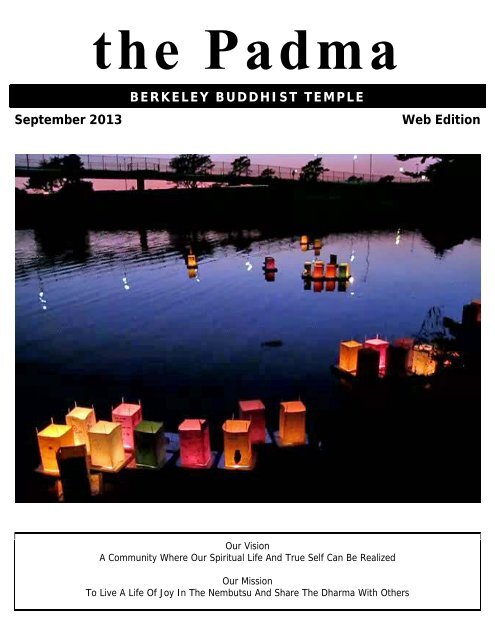 BERKELEY BUDDHIST TEMPLE September 2013 Web Edition